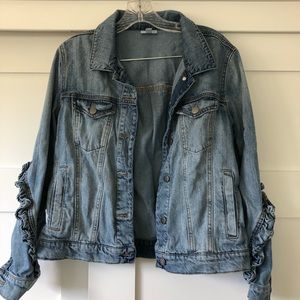 BP Ruffle Jean Jacket